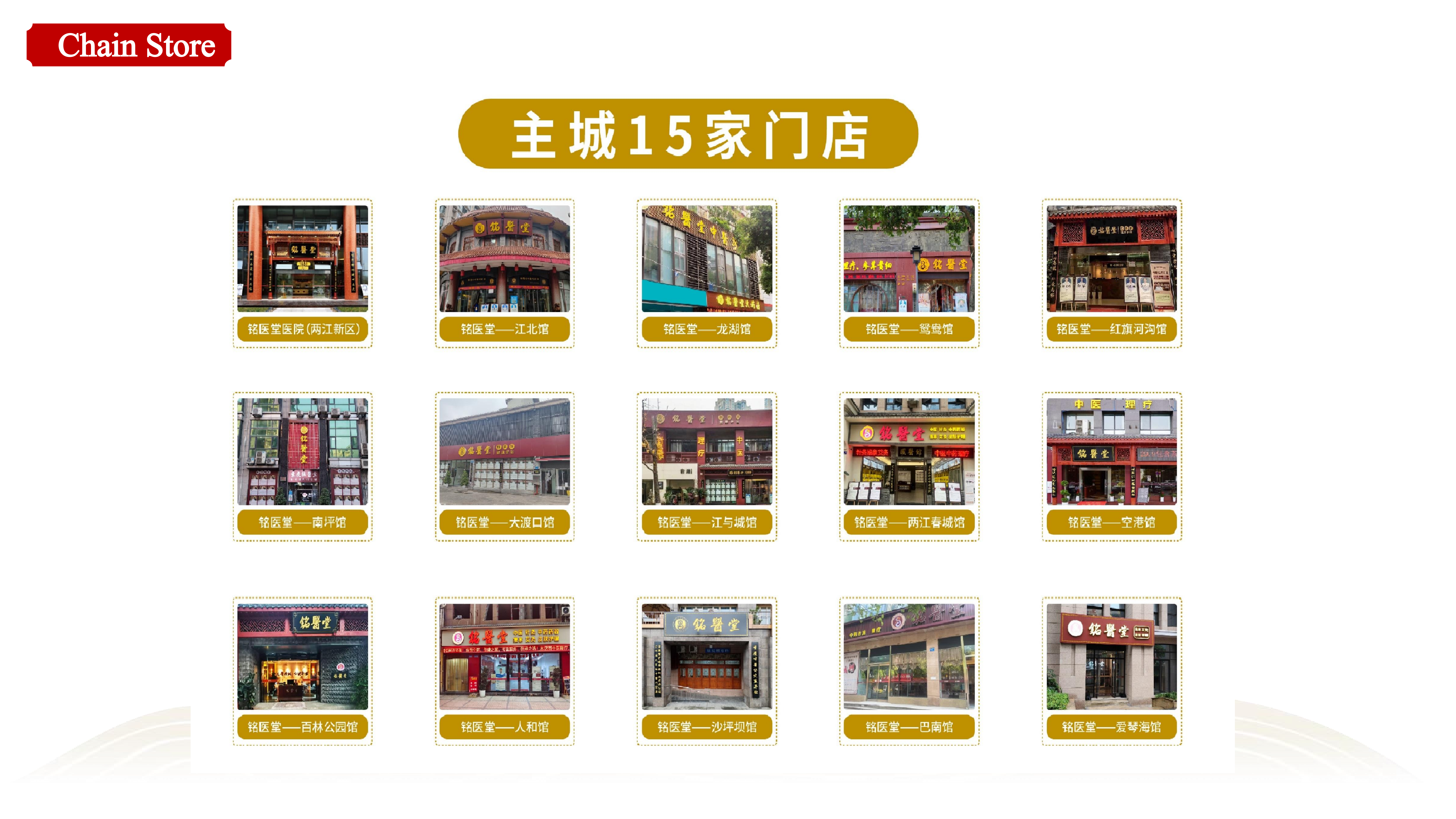Mingyitang 15 chain stores across Chongqing